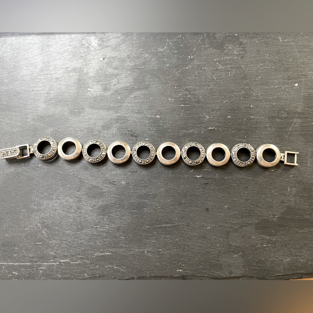 Sterling Silver and Marcasite Bracelet